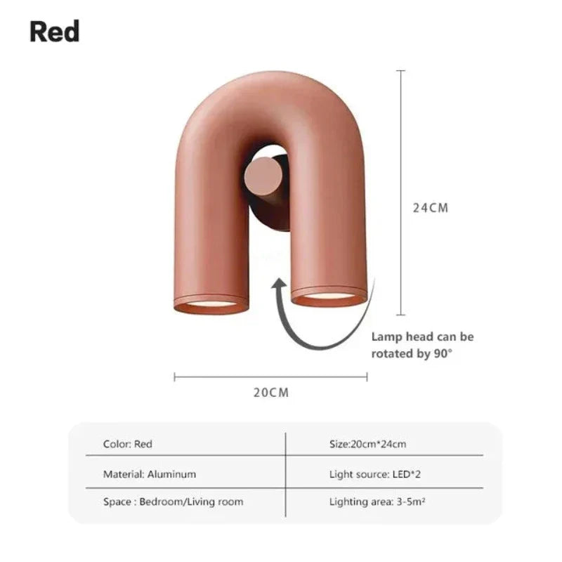 UtopiaGlow - Scandinavian Wall Lamp U-shaped
