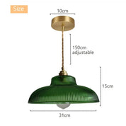 GlacialGlow - Glass Pendant Lamp