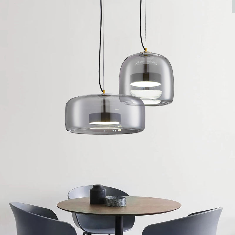 VerreElegance - Modern Pendant Light for Hotel Interiors
