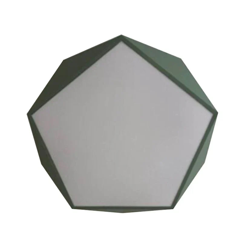 LuminaPolygon - Pentagonal Ceiling Lamp Macaron