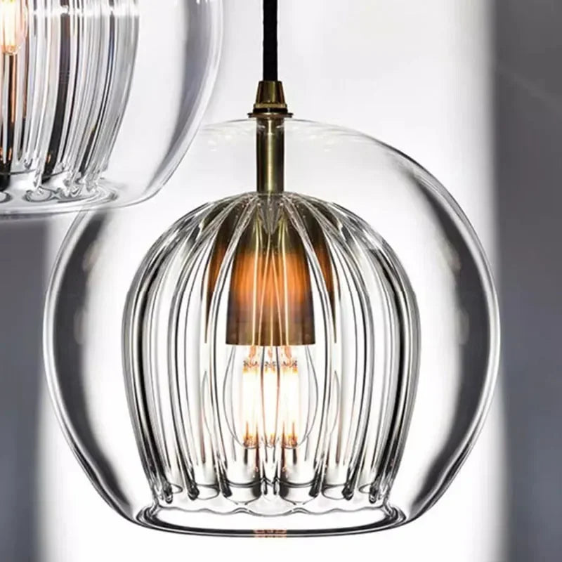 LuxeSphere - Modern Glass Pendant Light