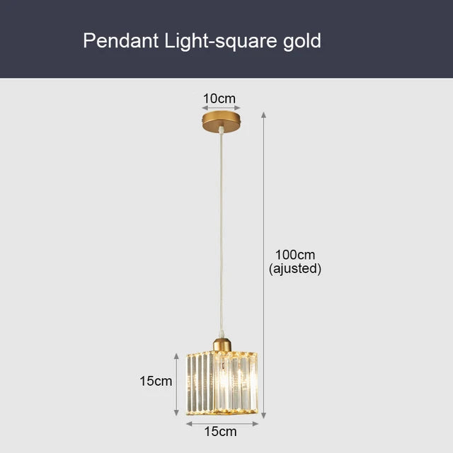 ShimmerGlo - Modern K9 Crystal Pendant Light