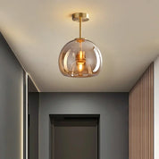 EssenceGlow - Minimalist Glass Ceiling Light