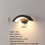 VistaGleam - Modern Waterproof Wall Light