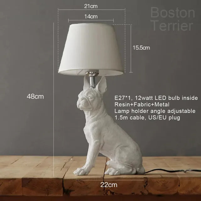 PupArt - Art Deco Puppy Table Lamp