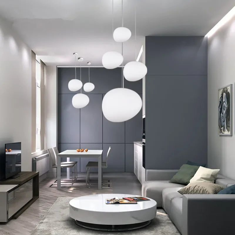 HaloGlow - Round Glass Pendant Light