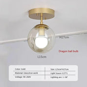 ModernOrb - Glass Sphere Ceiling Mount