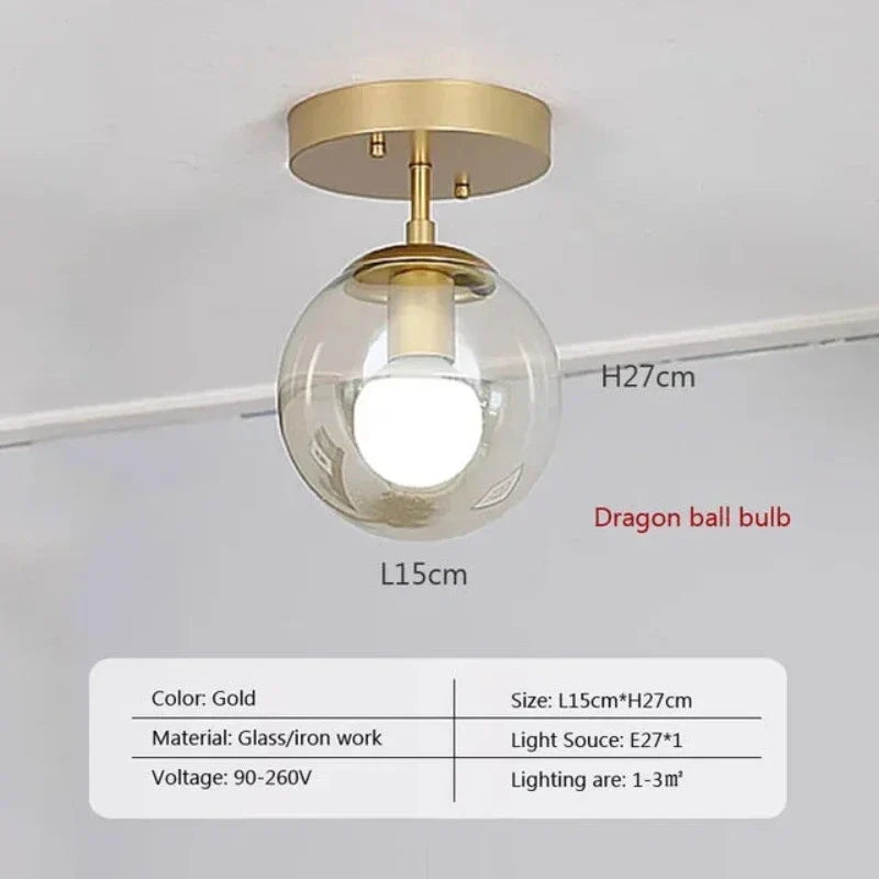 ModernOrb - Glass Sphere Ceiling Mount