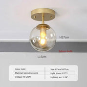 ModernOrb - Glass Sphere Ceiling Mount