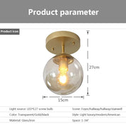 ModernOrb - Glass Sphere Ceiling Mount