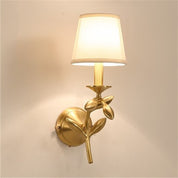 LumiFlora - Modern wall lamp with 1 arm and fabric plant motif