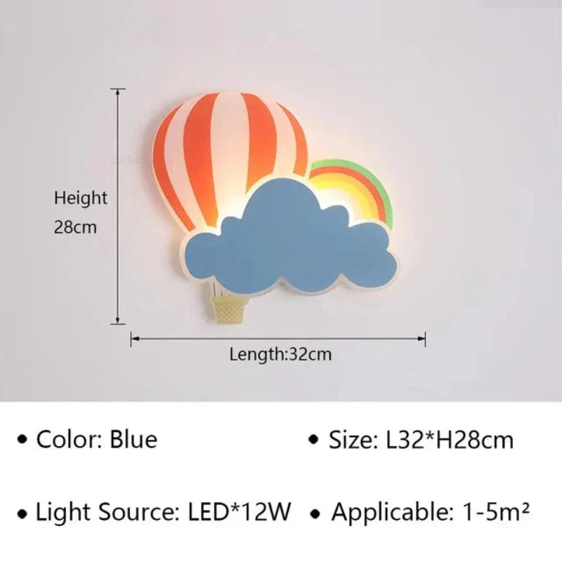 GlanzGleam - LED Wall Lamp for Children's Rooms and Corridors