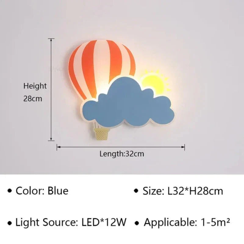 GlanzGleam - LED Wall Lamp for Children's Rooms and Corridors