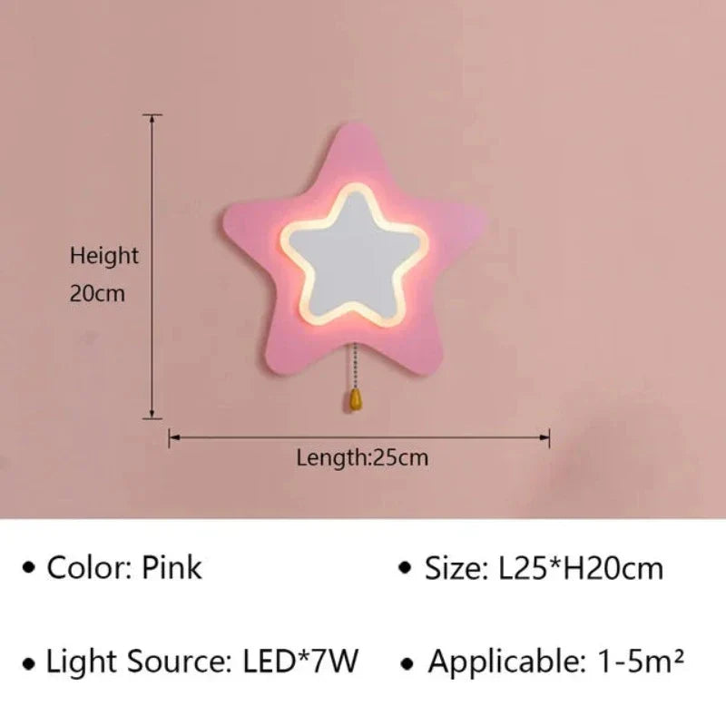 GlanzGleam - LED Wall Lamp for Children's Rooms and Corridors