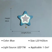 GlanzGleam - LED Wall Lamp for Children's Rooms and Corridors