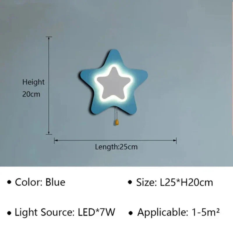 GlanzGleam - LED Wall Lamp for Children's Rooms and Corridors