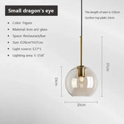 LoftLuxe - Scandinavian Glass Pendant Light
