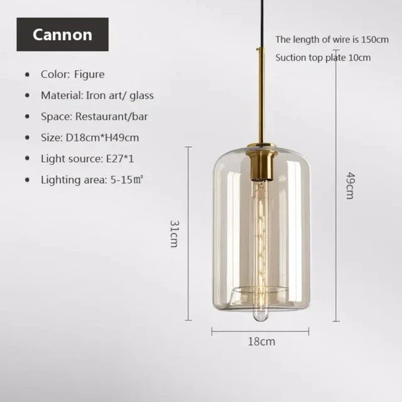 LoftLuxe - Scandinavian Glass Pendant Light