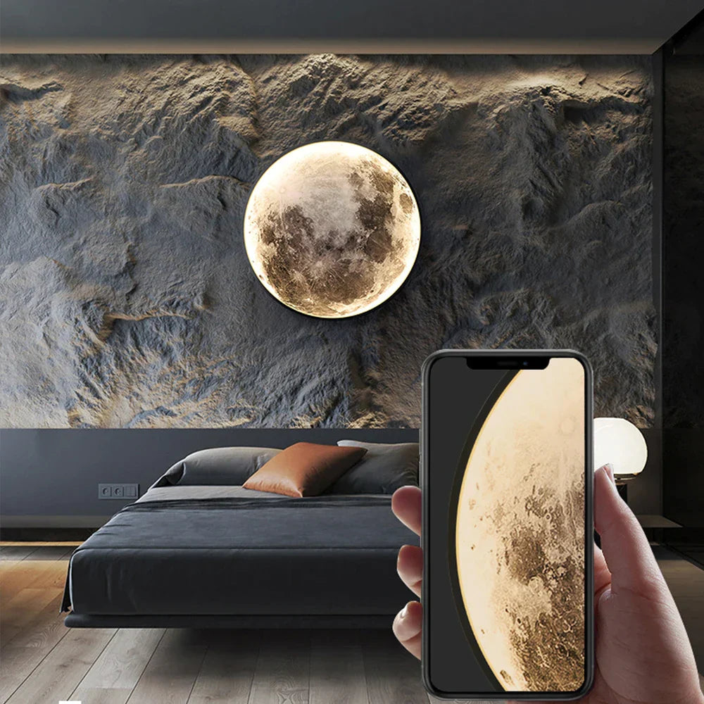 LunaLux - LED Moon Wall Lamp