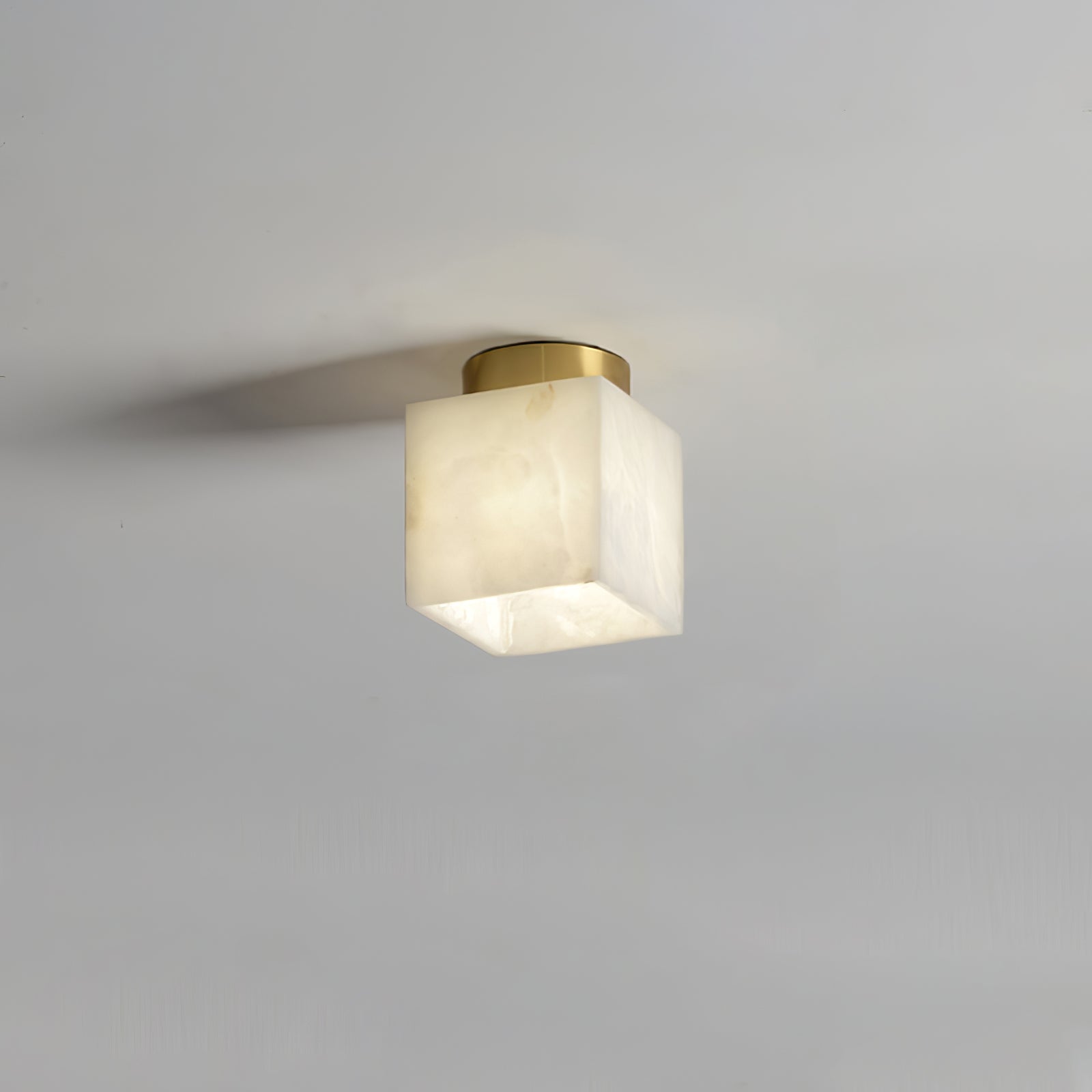 EclatLunaire - Oval Alabaster Ceiling Light for a Heavenly Atmosphere