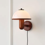 Wooden Mushroom Wall Lamp - Unique Lighting for a Natural Touch