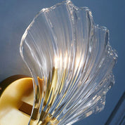 CoralGlimmer - Shell-Shaped Glass Wall Lamp