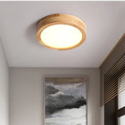 NordicGlo - Round Scandinavian Solid Wood Ceiling Light
