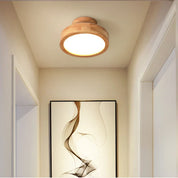 NordicGlo - Round Scandinavian Solid Wood Ceiling Light