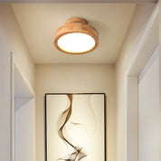 NordicGlo - Round Scandinavian Solid Wood Ceiling Light