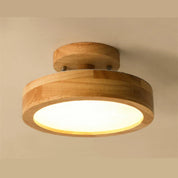 NordicGlo - Round Scandinavian Solid Wood Ceiling Light