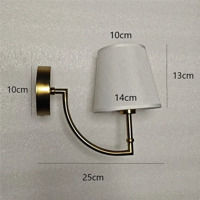 LuminaLuxe - Contemporary Linen Wall Lamp