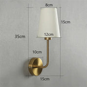 LuminaLuxe - Contemporary Linen Wall Lamp