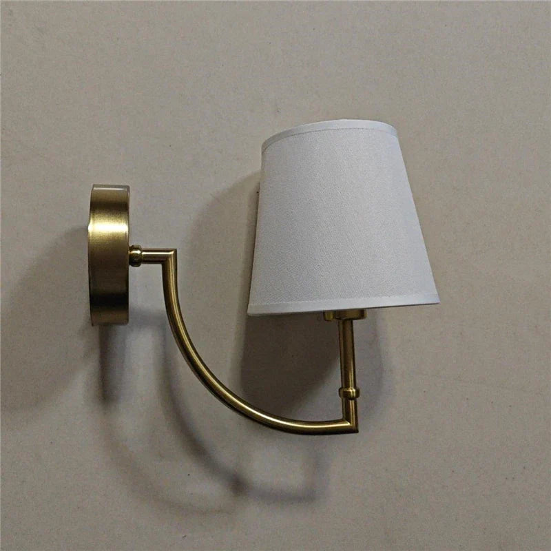 LuminaLuxe - Contemporary Linen Wall Lamp