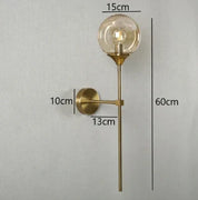 GlimmerNord - Scandinavian Modern Glass Wall Lamp