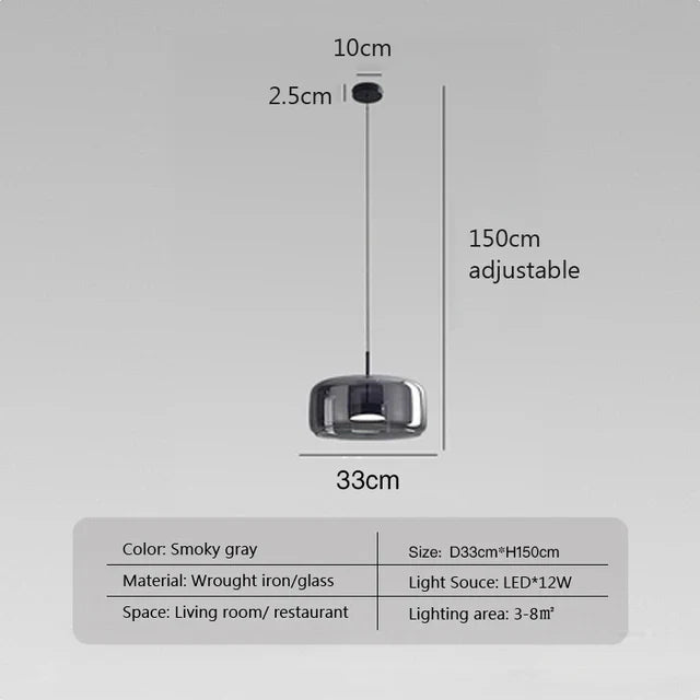 ClearAura - Minimalist Glass Lamp
