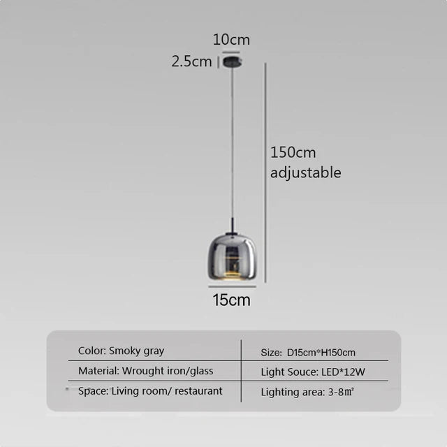 ClearAura - Minimalist Glass Lamp