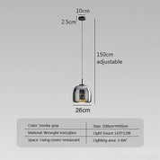 ClearAura - Minimalist Glass Lamp