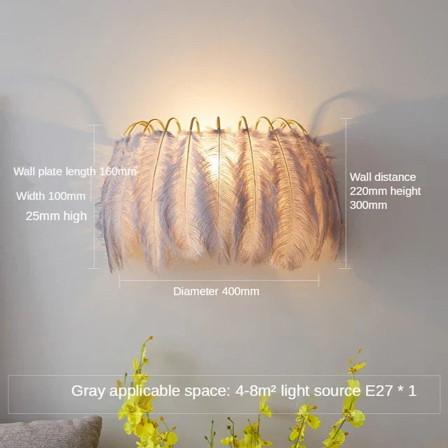 QuillShine - Feather Wall Lamp