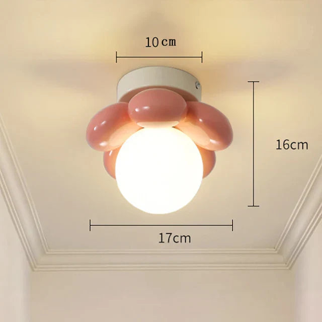 FloraAura - Ceiling Light with Scandinavian Flowers
