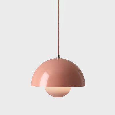 Half-Round Scandinavian Pendant Light Macaron
