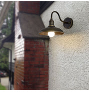 EisenGlow - Retro outdoor wall lamp with 1 iron light dome
