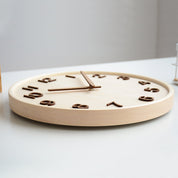 GlowWood - Stylish Wooden Wall Clock for Home