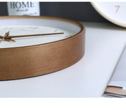 Simple Analogue Solid Wood Wall Clock for Home - Timeless and Elegant!