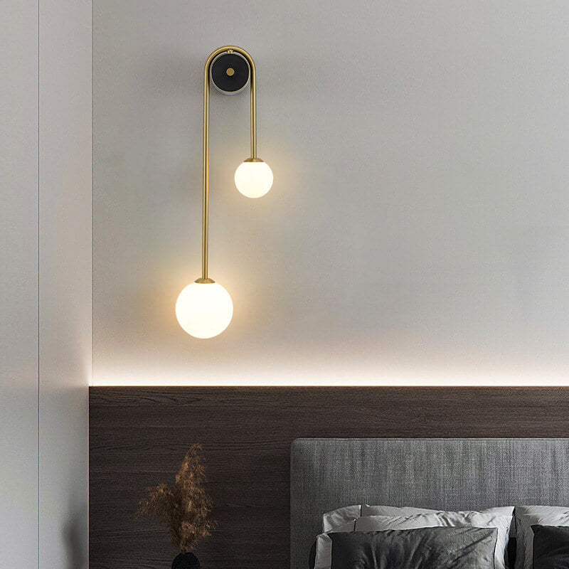 GloedGlas - Stylish Glass Wall Light with 2 Lights