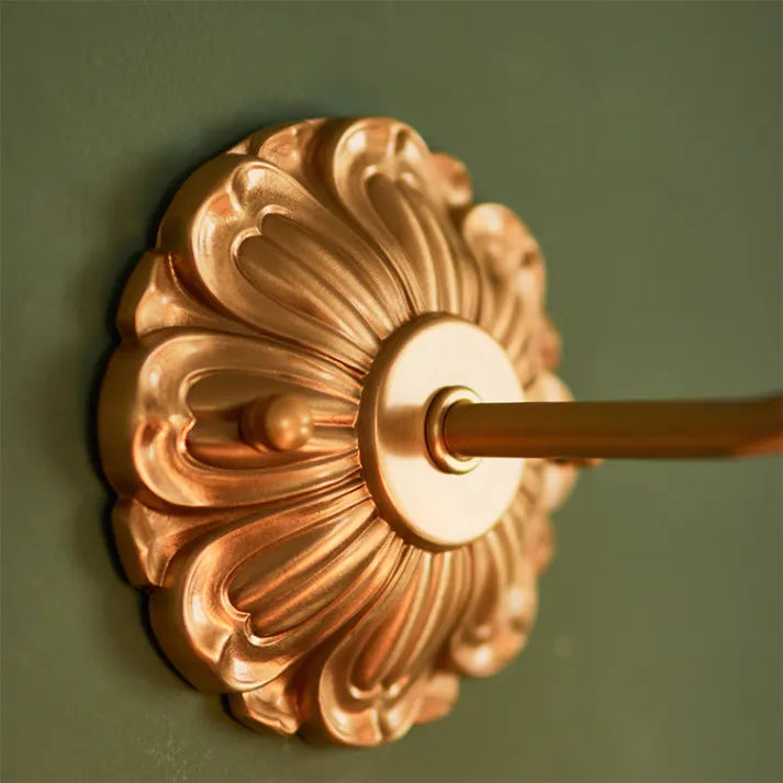 CopperBloom - Vintage Flower Glass Wall Lamp