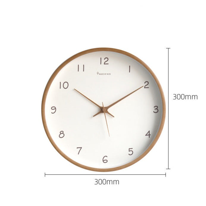 Simple Analogue Solid Wood Wall Clock for Home - Timeless and Elegant!