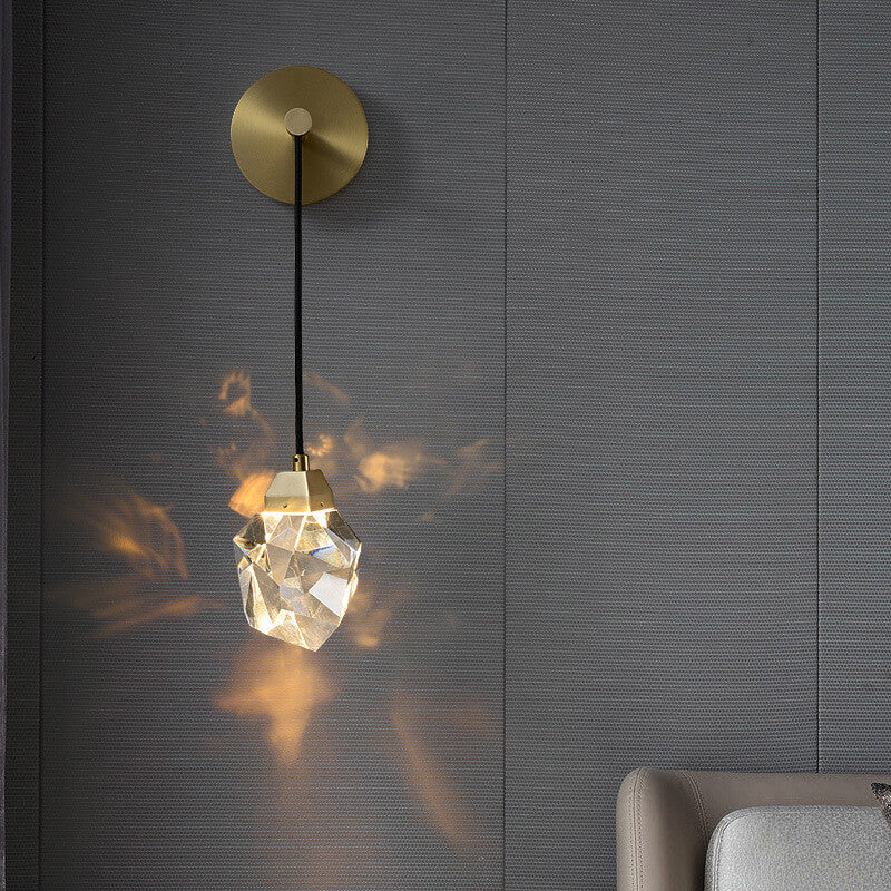LuxorLicht - Modern wall lamp with crystals and LED lighting