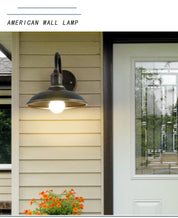 EisenGlow - Retro outdoor wall lamp with 1 iron light dome