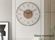 TimeWood - Nordic Stylish Solid Wood Wall Clock 14 Inch