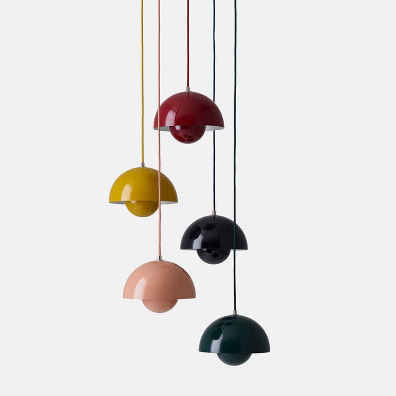 Half-Round Scandinavian Pendant Light Macaron